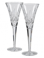 Waterford Lismore Toasting Flutes, Set of 2