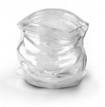 Fred and Friends Unzipped-Bag-Shaped Hand-Blown Glass Bowl