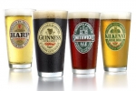ARC International Luminarc Irish Beer Label Pub Beer Glass, 16-Ounce, Set of 4