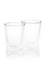 Luigi Bormioli Set of 2 Duos Double-Wall Old Fashioned Glasses, 10 oz.