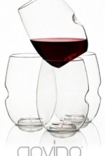 GoVino Wine Glass Flexible Shatterproof Recyclable, Set of 12