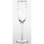 Noritake Birchwood Platinum (Glass) Champagne Flute