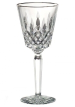 Waterford Lismore Platinum Goblet, 8-Ounce