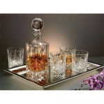 Godinger Dublin 6-Piece Crystal Whiskey Decanter Set