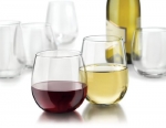 Libbey Vina Stemless 12-Piece Wine Glasses Set, Clear