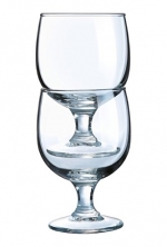 Arc International Luminarc Stack Up Footed Goblet, 10.5-Ounce, Set of 4