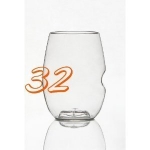govino Stemless Shatterproof Wine Glasses - 32 Pack