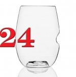 govino Stemless Shatterproof Wine Glasses - 24 Pack