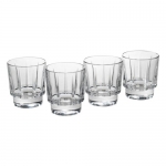Reed & Barton Estate Crystal Double Old Fashion Glass, Set of 4