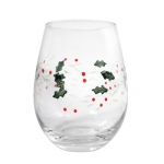 Pfaltzgraff Winterberry Stemless Wine Glass - Glass