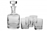 Ravenscroft Crystal Buckingham Decanter 125th Anniversary Limited Edition Gift Set. Includes Four (4) Crystal DOF Glasses, Plus One (1) Handmade European Lead-free Crystal Decanter.
