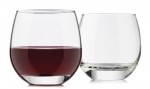 Libbey 4-Piece Alyse Stemless Heavy Base Red Wine Glass, 15-Ounce, Clear