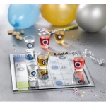 Crystal Clear Shot Glass Shoots and Ladders Bar Game Set