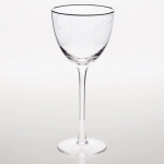 Noritake Wine Glass, Platinum Wave