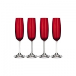 Marquis by Waterford Vintage Champagne Flute, Red, Set of 4