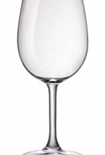 Bormioli Rocco Sara Burgundy Glasses (Set of 12), 14.75 oz, Clear