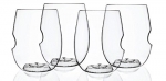 The govino® Go Anywhere Classic Series Stemless Wine/Cocktail Glasses Flexible Shatterproof Recyclable, 12-ounce, Set of 4