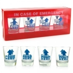 In Case of Emergency Shot Glasses 4pk by Kheper Games, Inc.