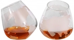 Etched Spinning/Rocking Globe Whiskey Glass - 8oz (Set of Two)