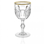 Lorenzo Provenza Goblet by Lorren Home Trends (6 Pack), Gold
