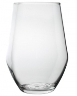 Luminarc 12 Piece ARC International Concerto Stemless Wine Glass, 19 oz, Clear