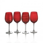 Mikasa Cheers Ruby 15-3/4-Ounce Wine Glass, Set of 4