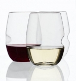 GoVino Wine Glass Flexible Shatterproof Recyclable, Set of 8