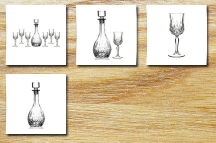 Lorren Home Trends rcr opera wine set, 7-piece