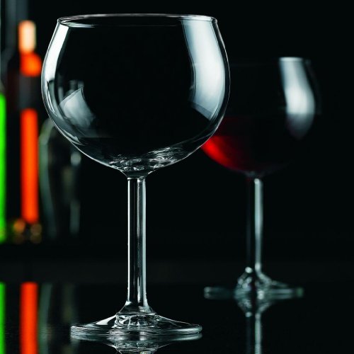 set of 4 red wine glasses