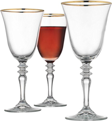 set of 4 red wine glasses